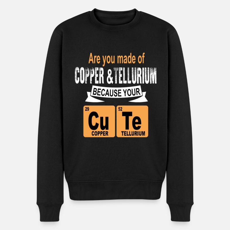 Cu Te - Männer Premium Bio Pullover - Schwarz