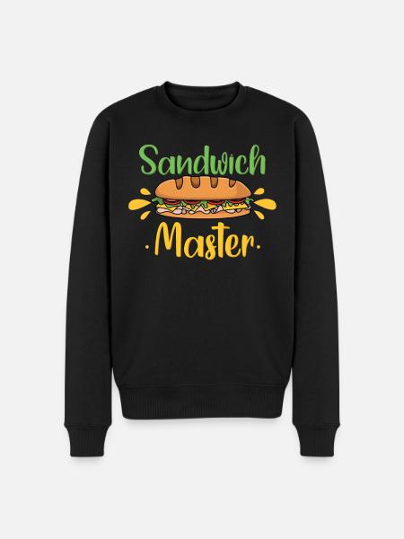 Sandwich Master Lovers - Men's Premium Organic Jumper - black