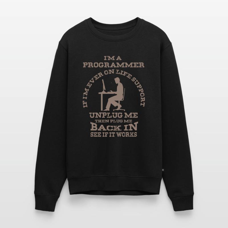 Je suis un programmeur - programme informatique drôle Pull Premium bio Homme