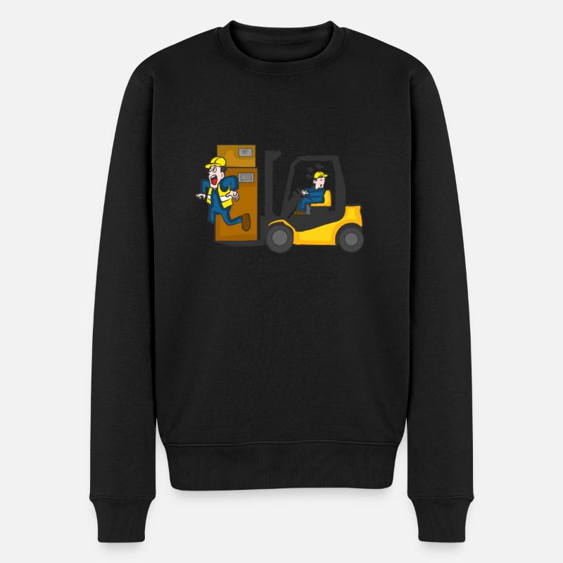 ENTREPÔT - Pull Premium bio Homme - noir