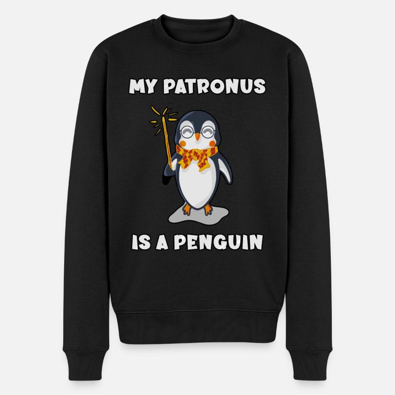 My patronus is a penguin - Pull Premium bio Homme - noir