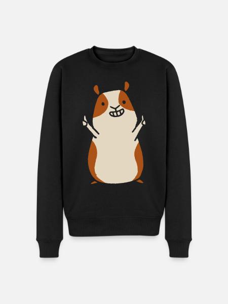 guinea pig - Men's Premium Organic Jumper - black