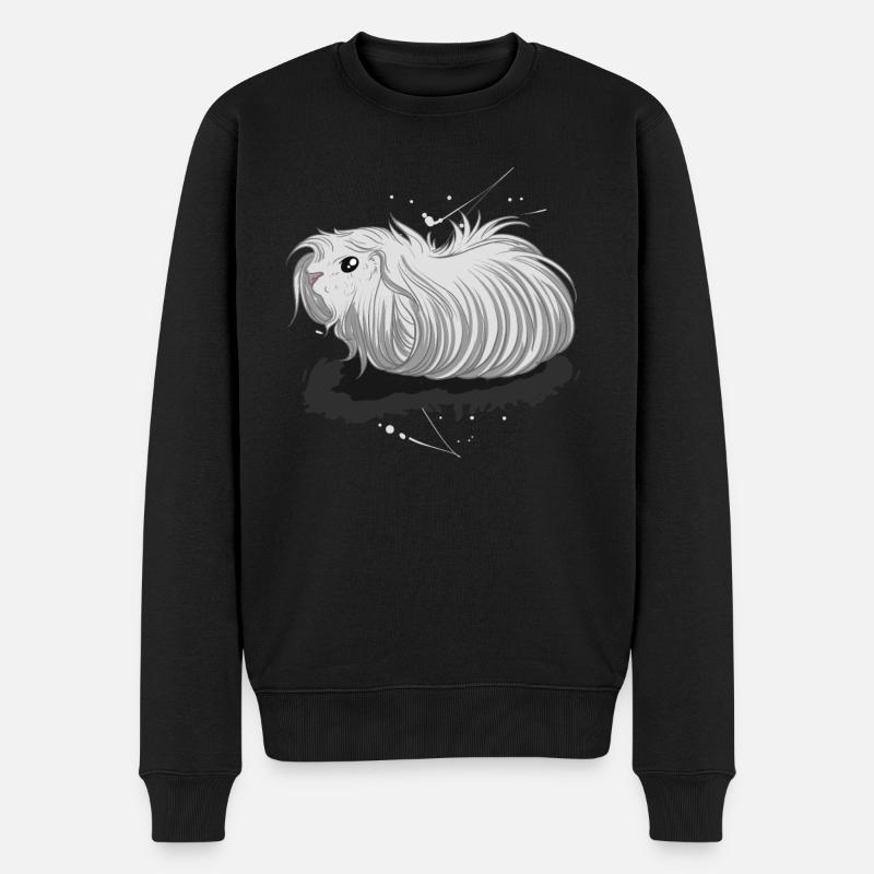 Peruanisches Meerschweinchen - Männer Premium Bio Pullover - Schwarz