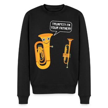 Tuba Blasinstrument Tubist Trompete Blaskapelle - Männer Premium Bio Pullover - Schwarz - Vorne - Nico (187cm)