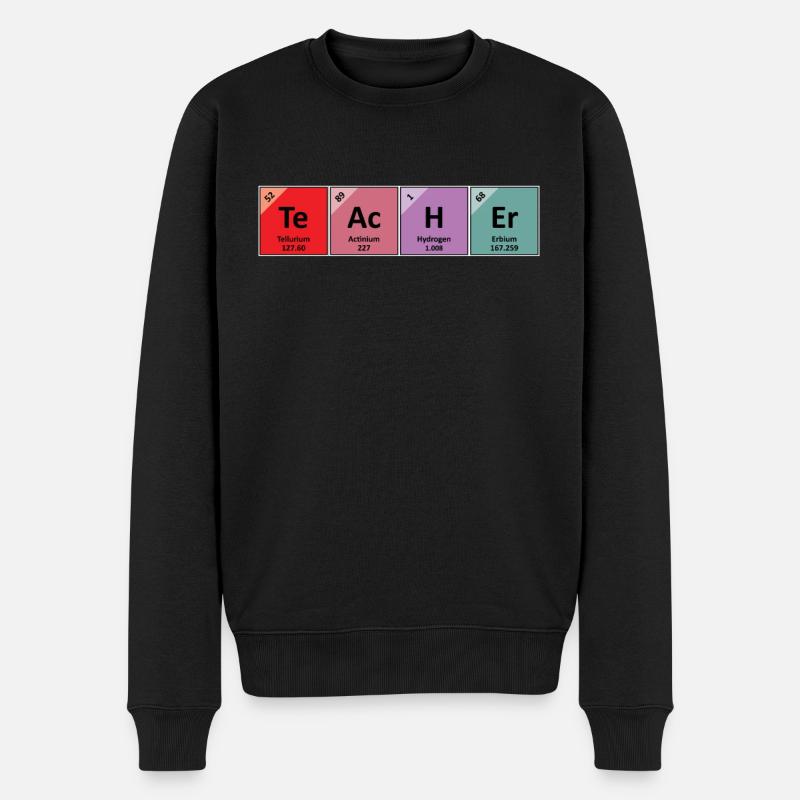 Lehrer Lehre Spruch Schüler Schule Lustig Geschenk - Männer Premium Bio Pullover - Schwarz