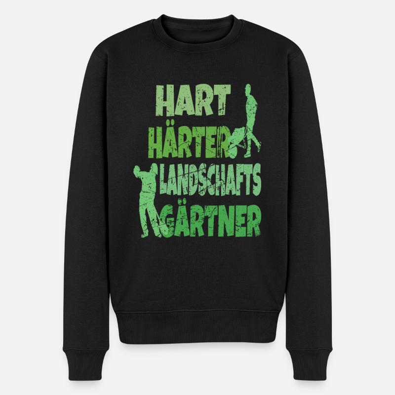 Landschaftsgärtner Gärtner Gartenarbeit Geschenke - Männer Premium Bio Pullover - Schwarz