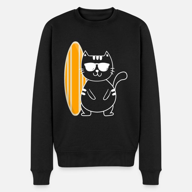 Surf Surfer Surfer - Pull Premium bio Homme - noir