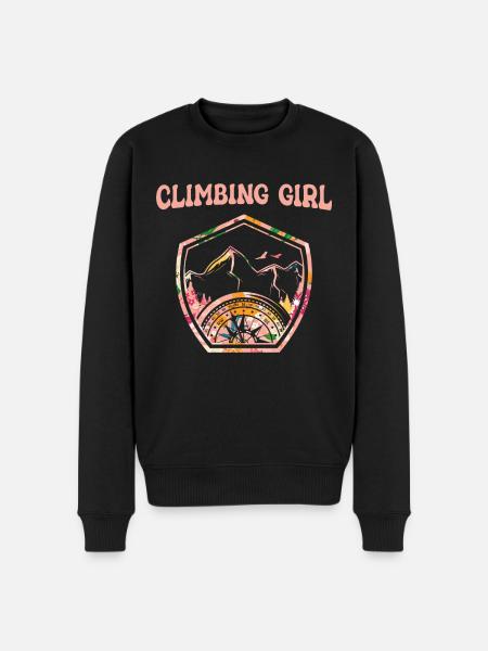 Climbing Mountaineering Climbers - Men's Premium Organic Jumper - black