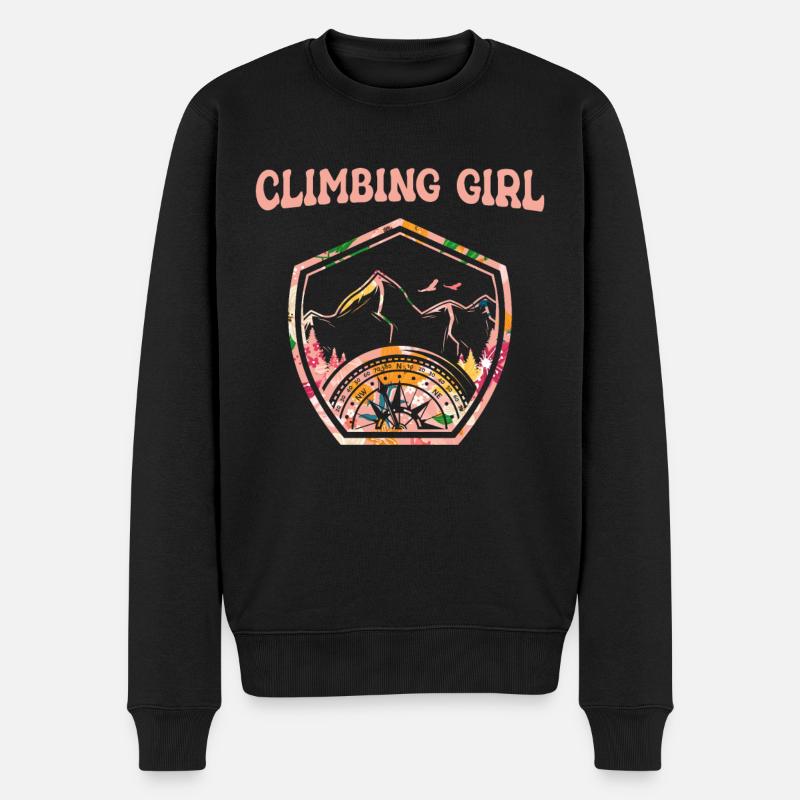 Escalade Alpinisme Grimpeurs - Pull Premium bio Homme - noir