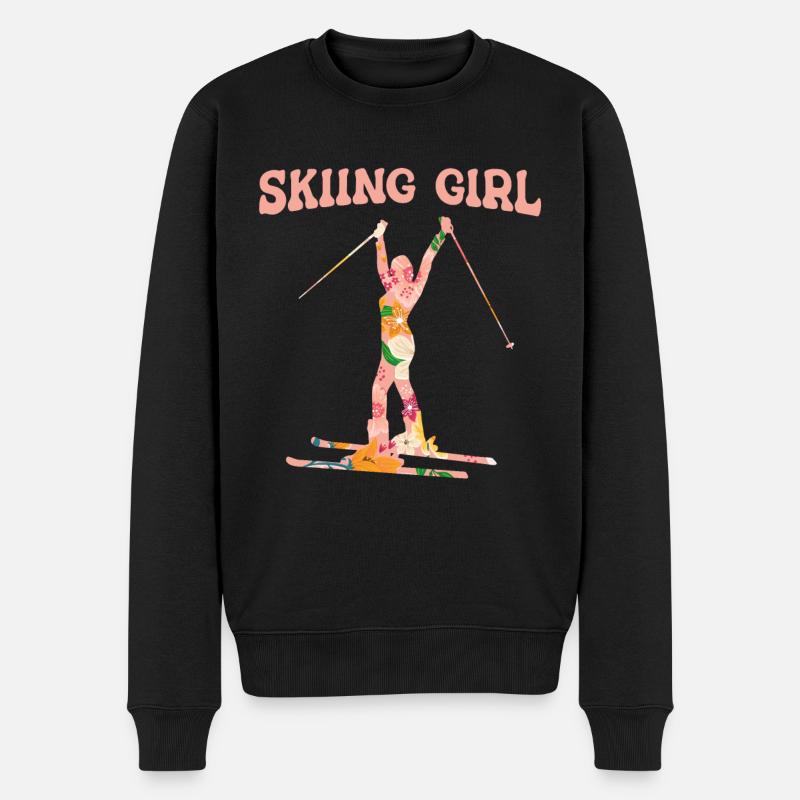 Ski Skiing Skis - Pull Premium bio Homme - noir