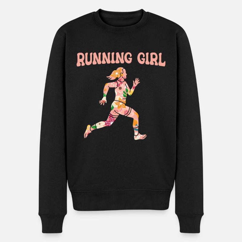 Jogging Running Running Coureurs - Pull Premium bio Homme - noir