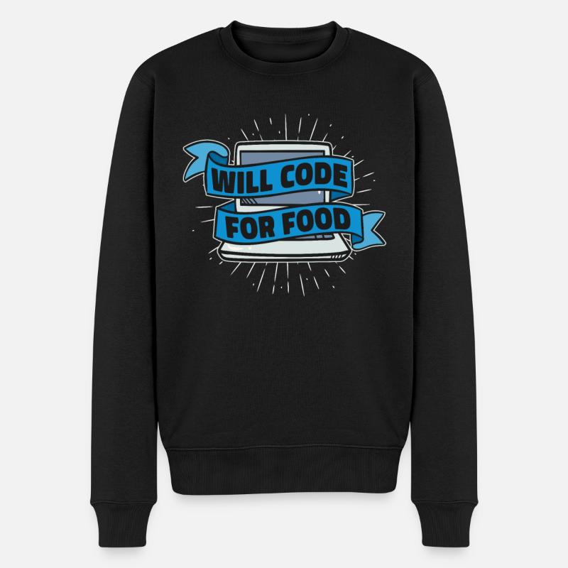 Programmierer Coder Software Entwickler - Männer Premium Bio Pullover - Schwarz