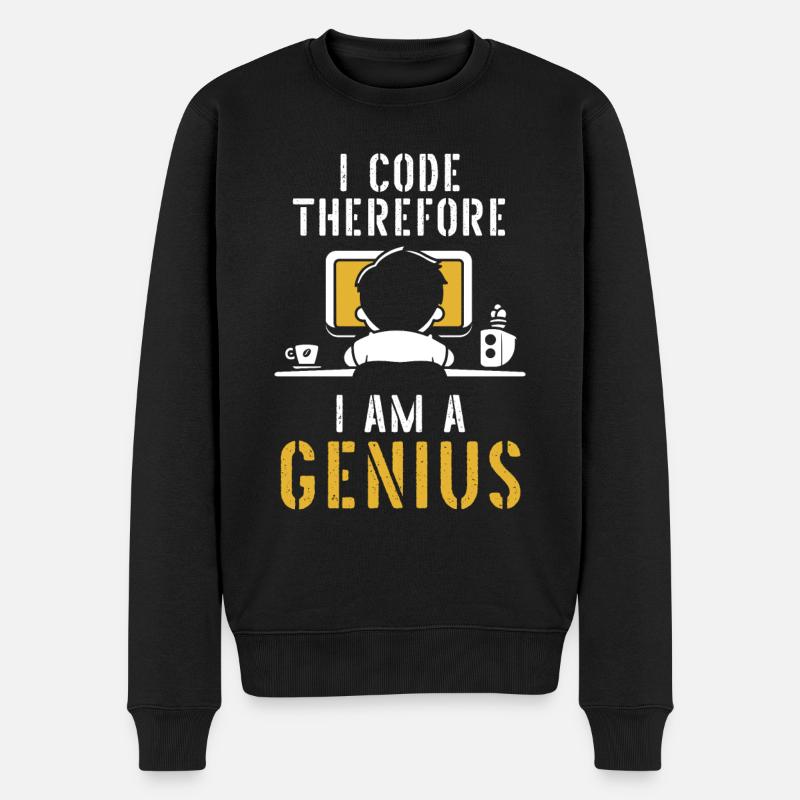 Programmer Coder Software Developer - Men's Premium Organic Jumper - black