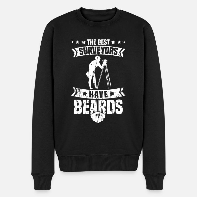 Vermessungstechniker Landvermesser Vermesser - Männer Premium Bio Pullover - Schwarz