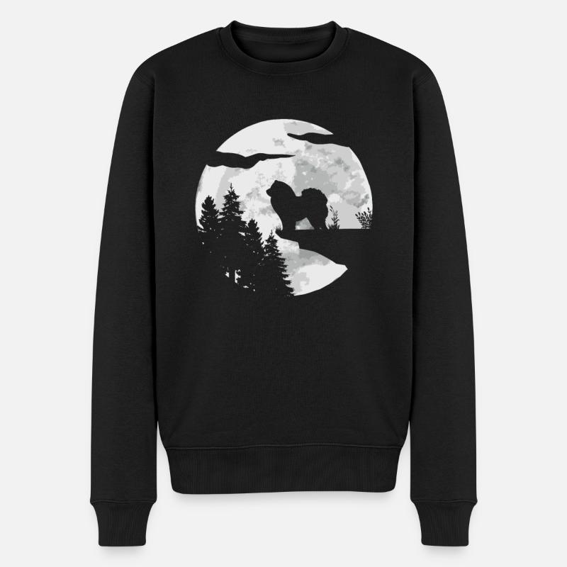 Chien Chow Chow - Pull Premium bio Homme - noir