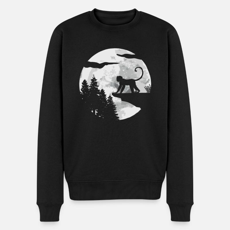 Monkey - Men's Premium Organic Jumper - black