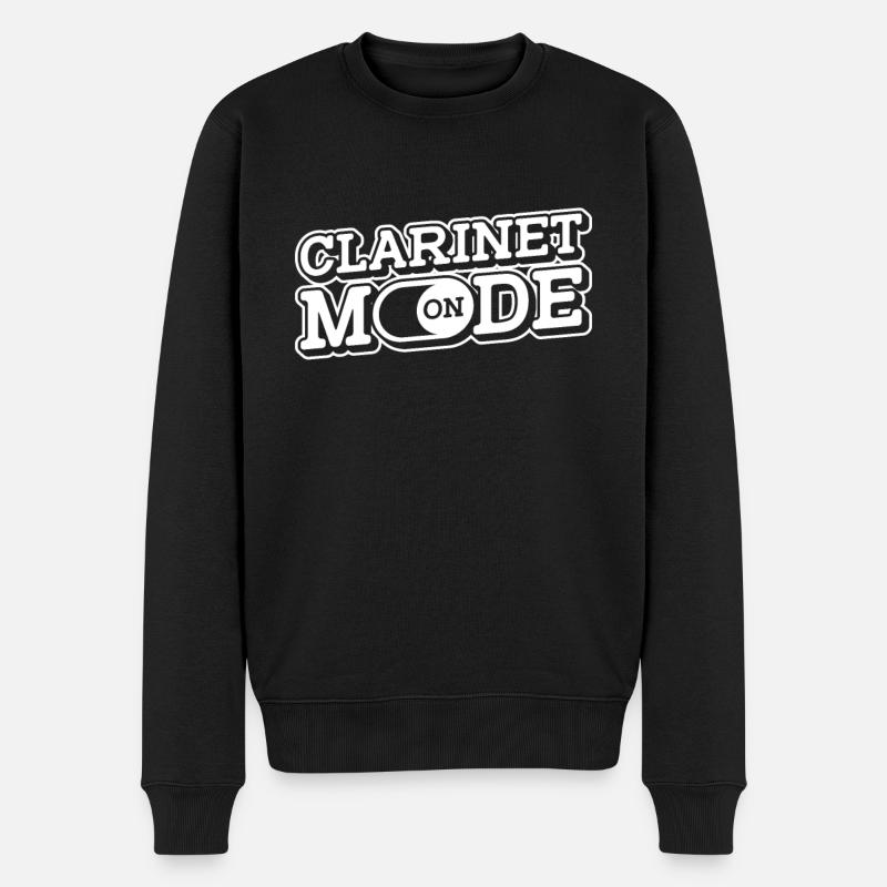 Spielmannszug Fanfarenzug Klarinette Blasmusik - Männer Premium Bio Pullover - Schwarz