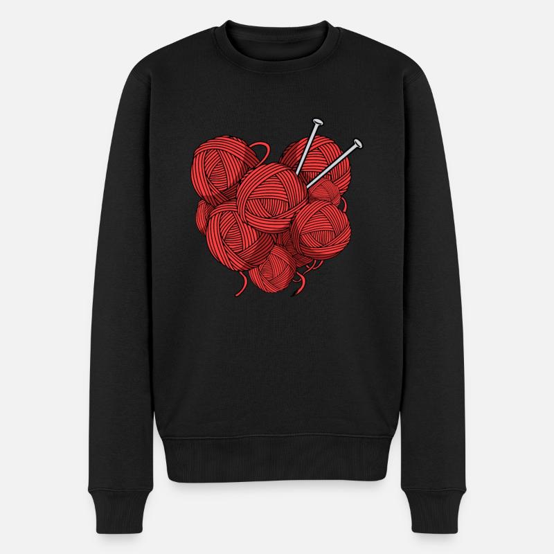 Tricoter - Pull Premium bio Homme - noir