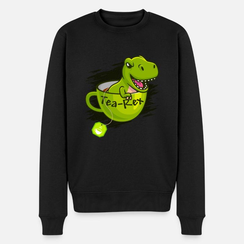 T-Rex Tee Rex Tea Rex - Men's Premium Organic Jumper - black