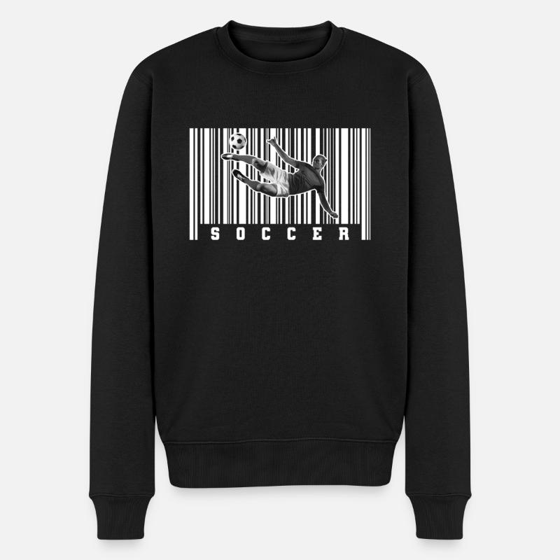 Fußball Fussball - Männer Premium Bio Pullover - Schwarz