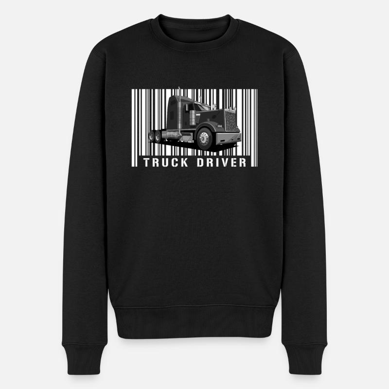 Chauffeur de camion Chauffeur de camion Chauffeur de camion Camionneur - Pull Premium bio Homme - noir