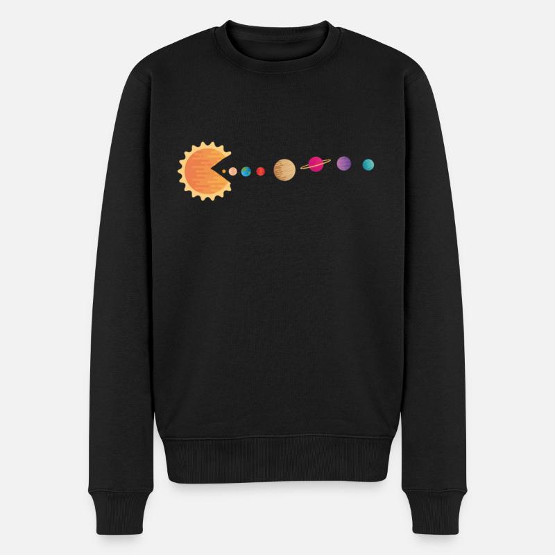 Funny Sun Planets Outer Space Galaxy Solar System - Pull Premium bio Homme - noir