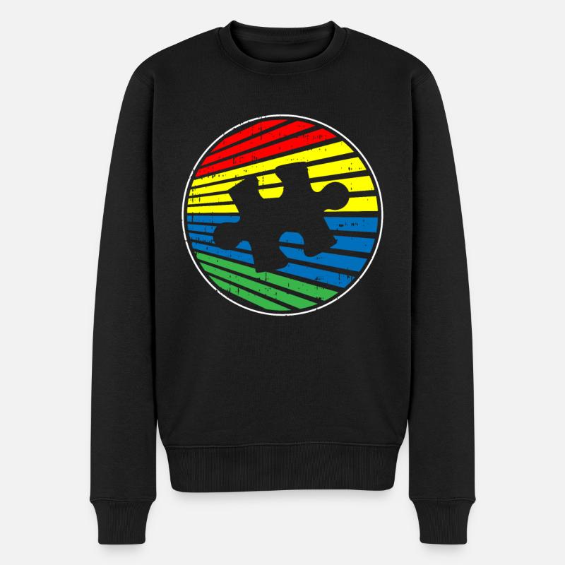 Autisme autiste - Pull Premium bio Homme - noir