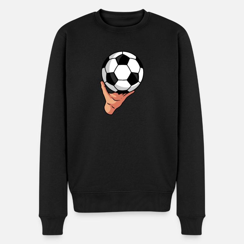 Fußball Fussball - Männer Premium Bio Pullover - Schwarz