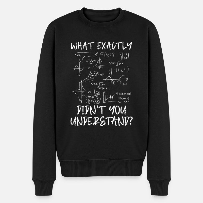 Mathématiques Mathématiques - Pull Premium bio Homme - noir
