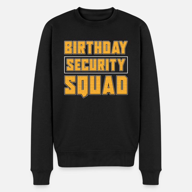 Security Wachmann Sicherheitsdienst - Männer Premium Bio Pullover - Schwarz