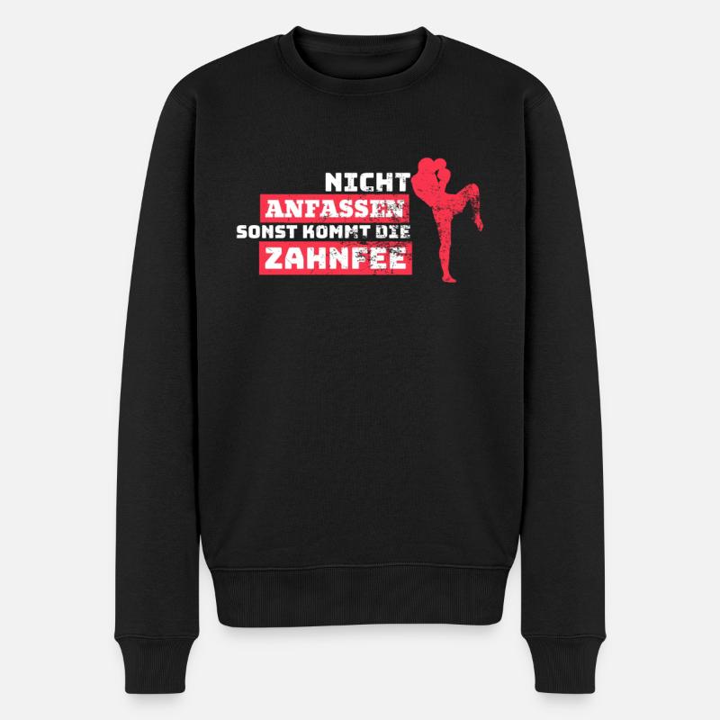 Kickboxing Muay Thay Thai Boxing MMA Kungfu Jitsu - Männer Premium Bio Pullover - Schwarz