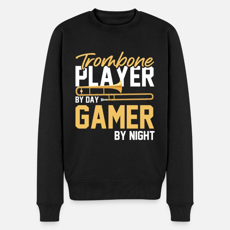 Trombone - Pull Premium bio Homme - noir