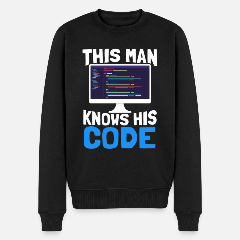 Programmer Coder Software Developer - Men's Premium Organic Jumper - black