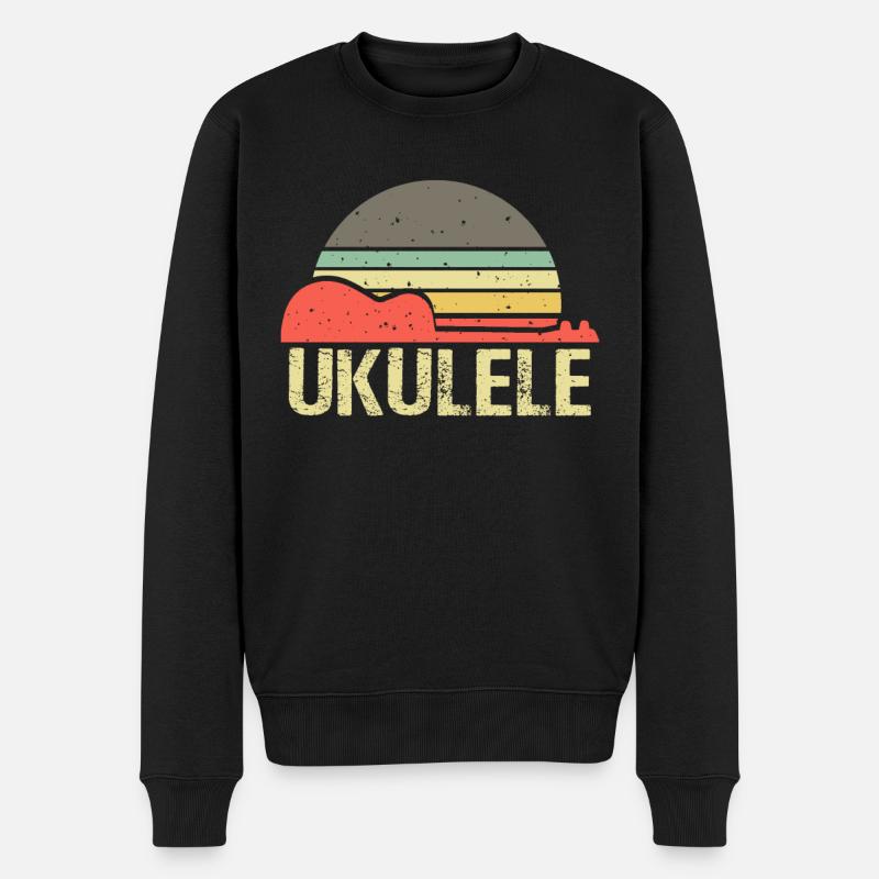Ukulélé - Pull Premium bio Homme - noir