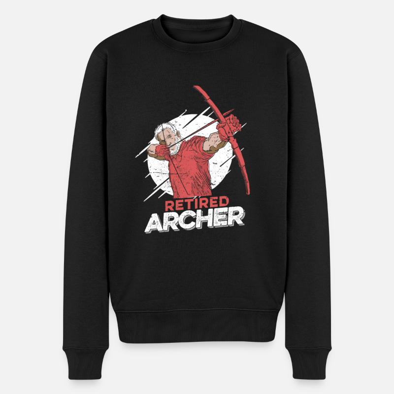 Tir à l’arc Flèche Tir à l’arc Tir à l’arc - Pull Premium bio Homme - noir