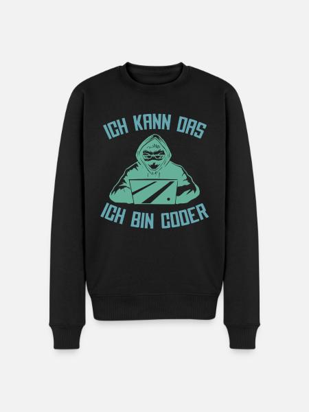 Programmierer Coder Software Entwickler - Männer Premium Bio Pullover - Schwarz