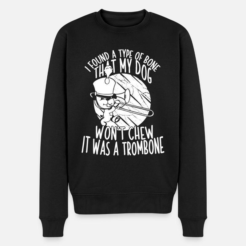 Trombone - Pull Premium bio Homme - noir
