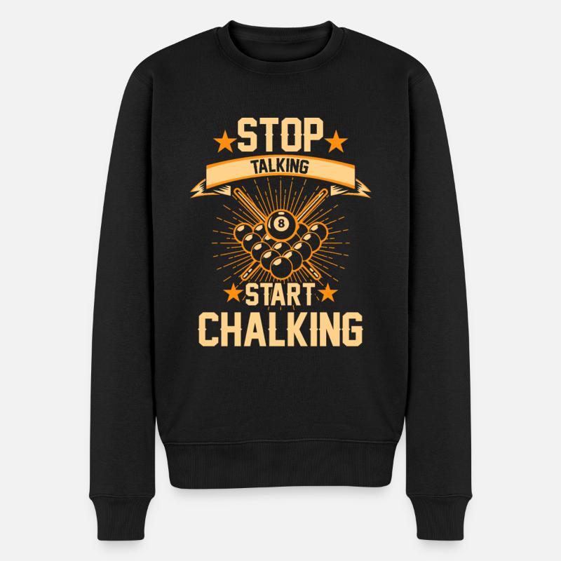 Billard 8 boules - Pull Premium bio Homme - noir