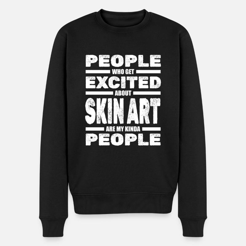 Tätowierung Tattoo Kunst Tätowierer - Männer Premium Bio Pullover - Schwarz