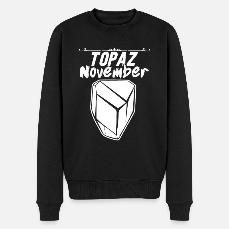 Edelsteine - Männer Premium Bio Pullover - Schwarz