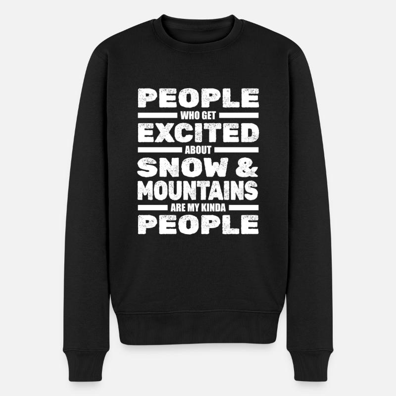 Ski Skiing Skis - Pull Premium bio Homme - noir
