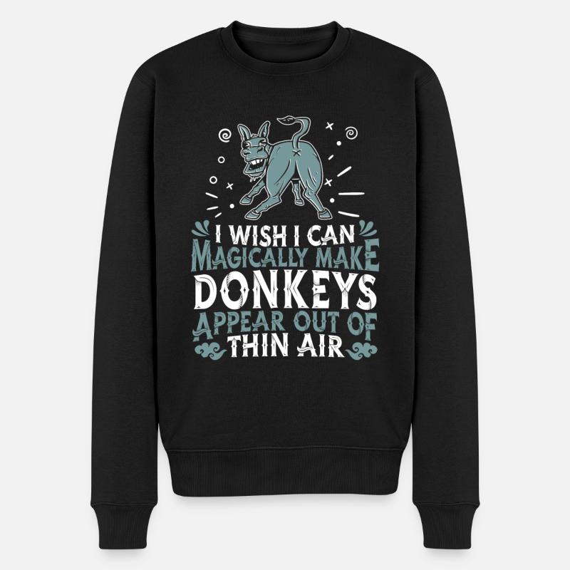 Âne - Pull Premium bio Homme - noir