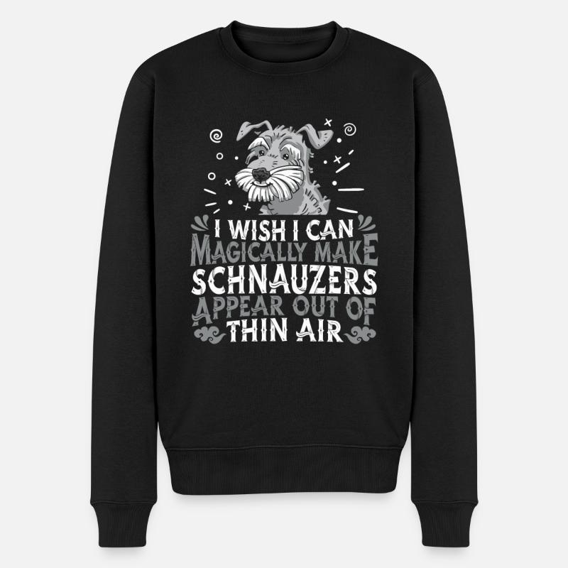 Schnauzer Chien Géant Schnauzer - Pull Premium bio Homme - noir