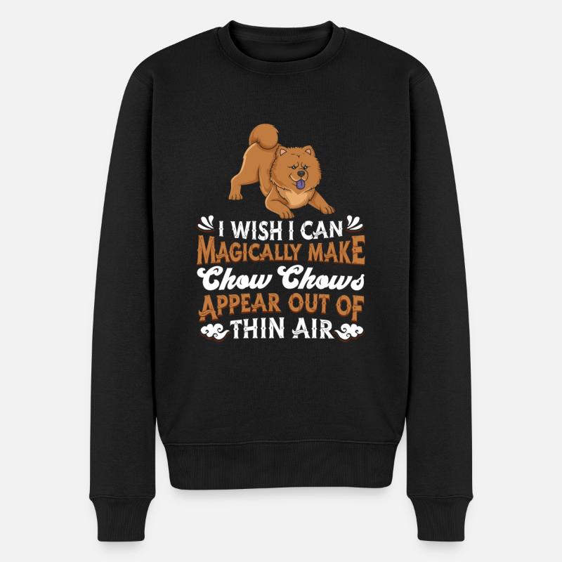 Chow Chow Hund - Männer Premium Bio Pullover - Schwarz