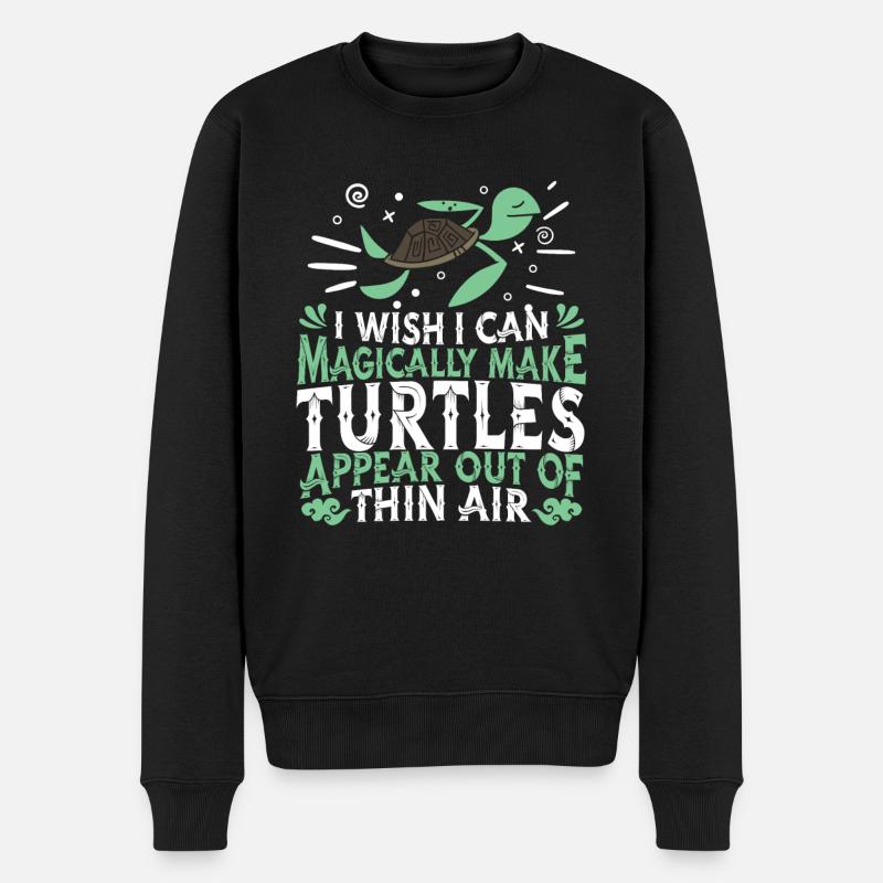 Tortue de mer - Pull Premium bio Homme - noir
