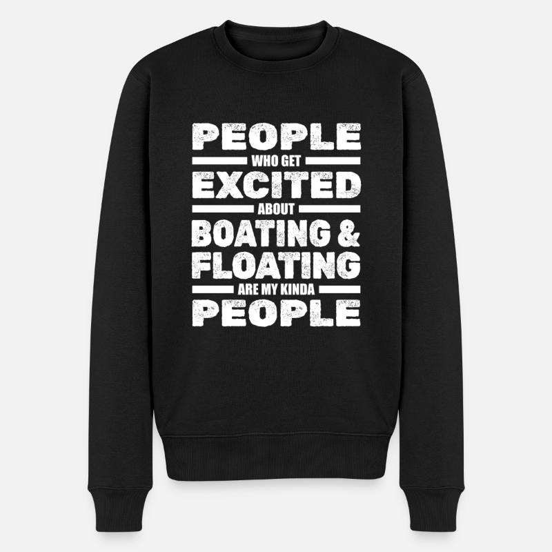 Bateau ponton - Pull Premium bio Homme - noir