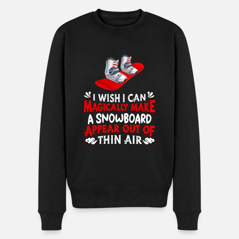 Snowboard Snowboarder Snowboarding - Pull Premium bio Homme - noir