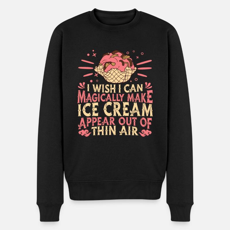 Glace - Pull Premium bio Homme - noir