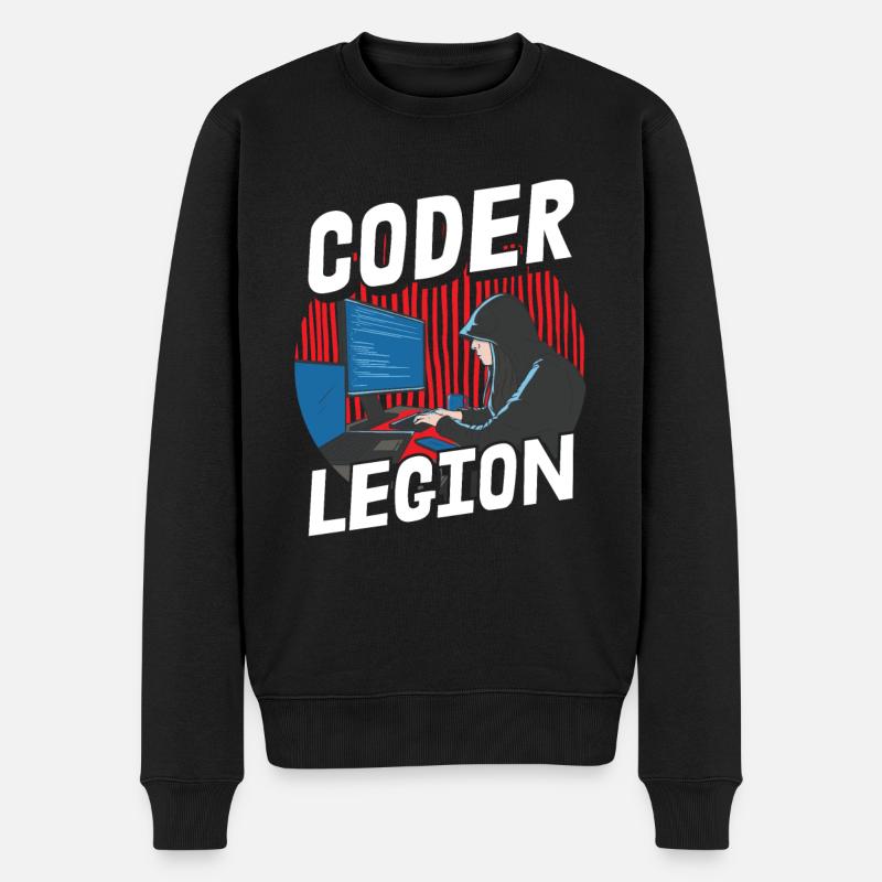 Programmer Coder Software Developer - Men's Premium Organic Jumper - black