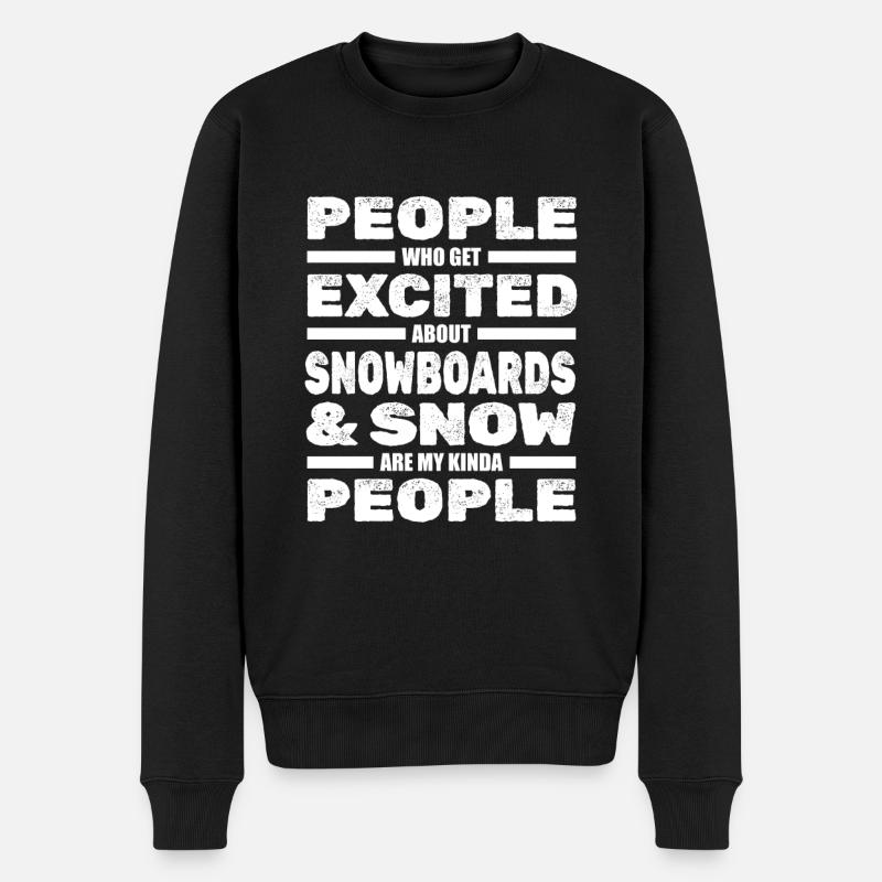 Snowboard Snowboarder Snowboarding - Pull Premium bio Homme - noir
